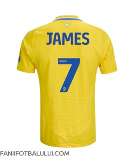 Leeds United Daniel James #7 Tricou Fotbal Replică 2024-25 Barbati Deplasare